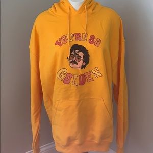 golden yellow hoodie